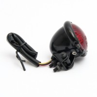 Koncové světlo motocyklu Highway Hawk OLD SCHOOL s LED, E-mark, černá (1ks)